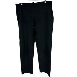 Eileen Fisher Petite Black Slim-Leg Pants PM